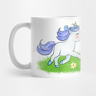 Little bunny blue unicorn Mug